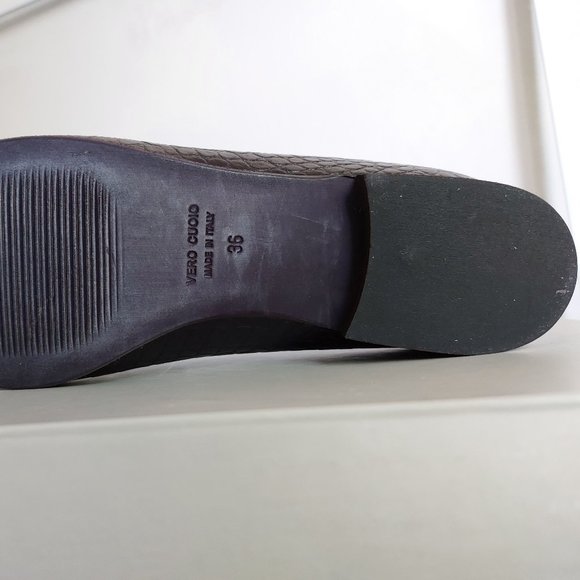 Lazzari black, faux snake skin leather loafers size 36 - Picture 10 of 15